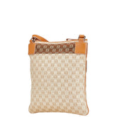 ロエベ アナグラム ショルダーバッグ 290605 ベージュ ブラウン キャンバス レザー レディース LOEWE 【中古】